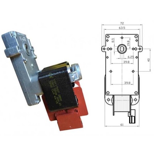 Motoriduttore stufa pellet - a,